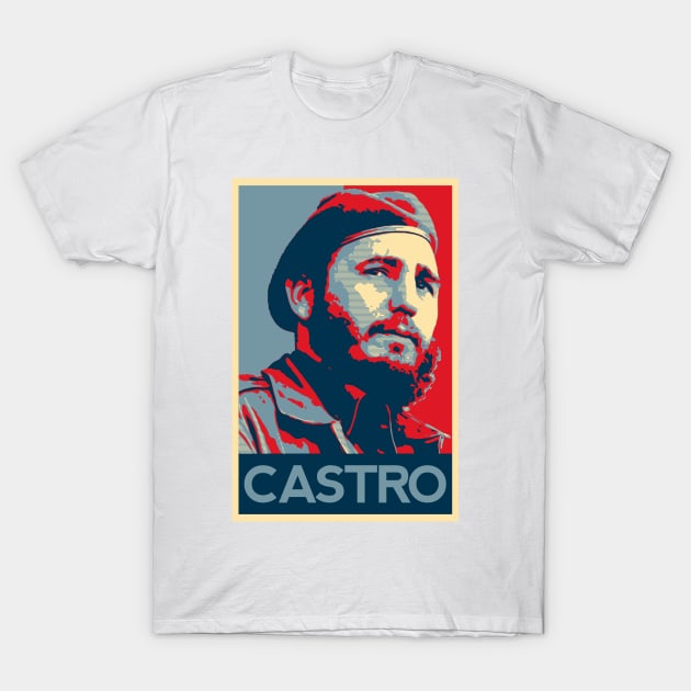 Castro 'Hope' Poster T-Shirt by KulakPosting